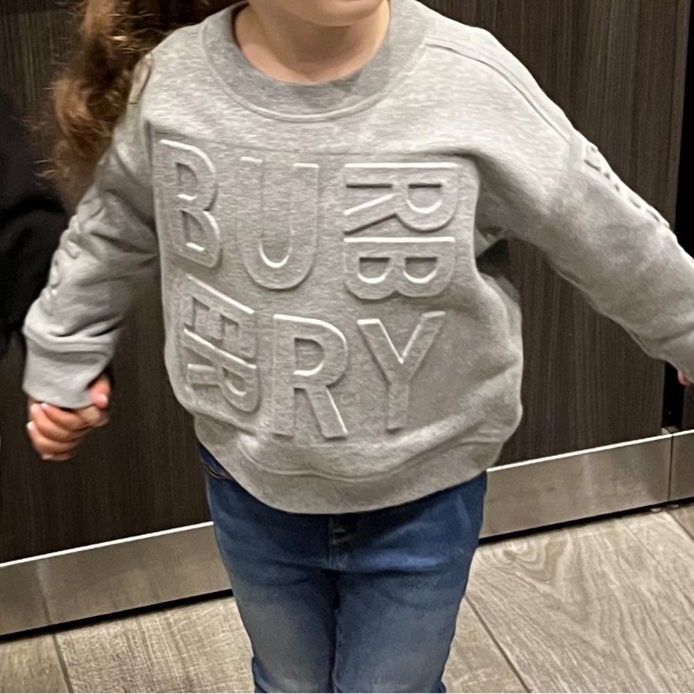 Burberry Gray Kids Sweater